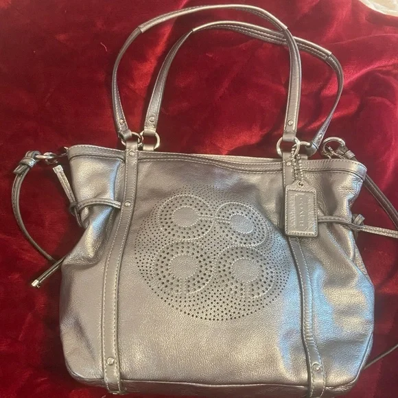 Coach - Silver metallic - EUC - Picture 1 of 9